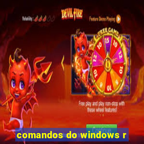 comandos do windows r